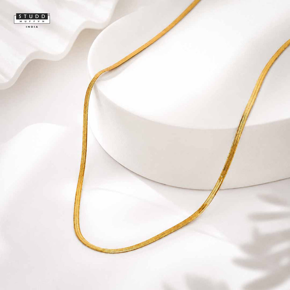 VELORE Snake Chain – 18K Gold Tone Plated | YASHVIJEWELLERY