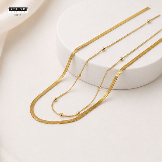 Dual Snake Satellite Chain | YASHVIJEWELLERY