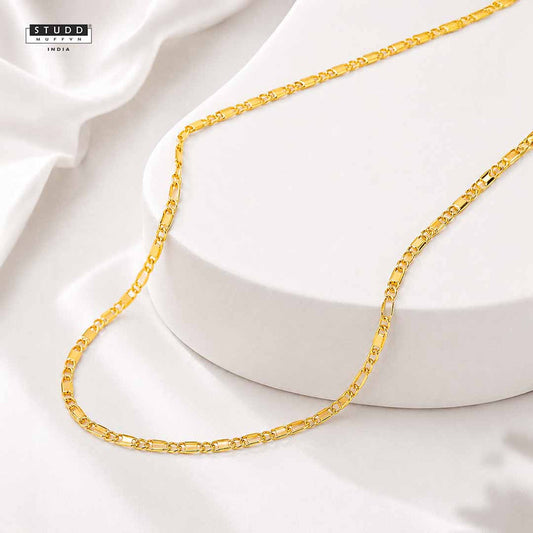 Golden Link Chain - 24K Gold Plated | YASHVIJEWELLERY