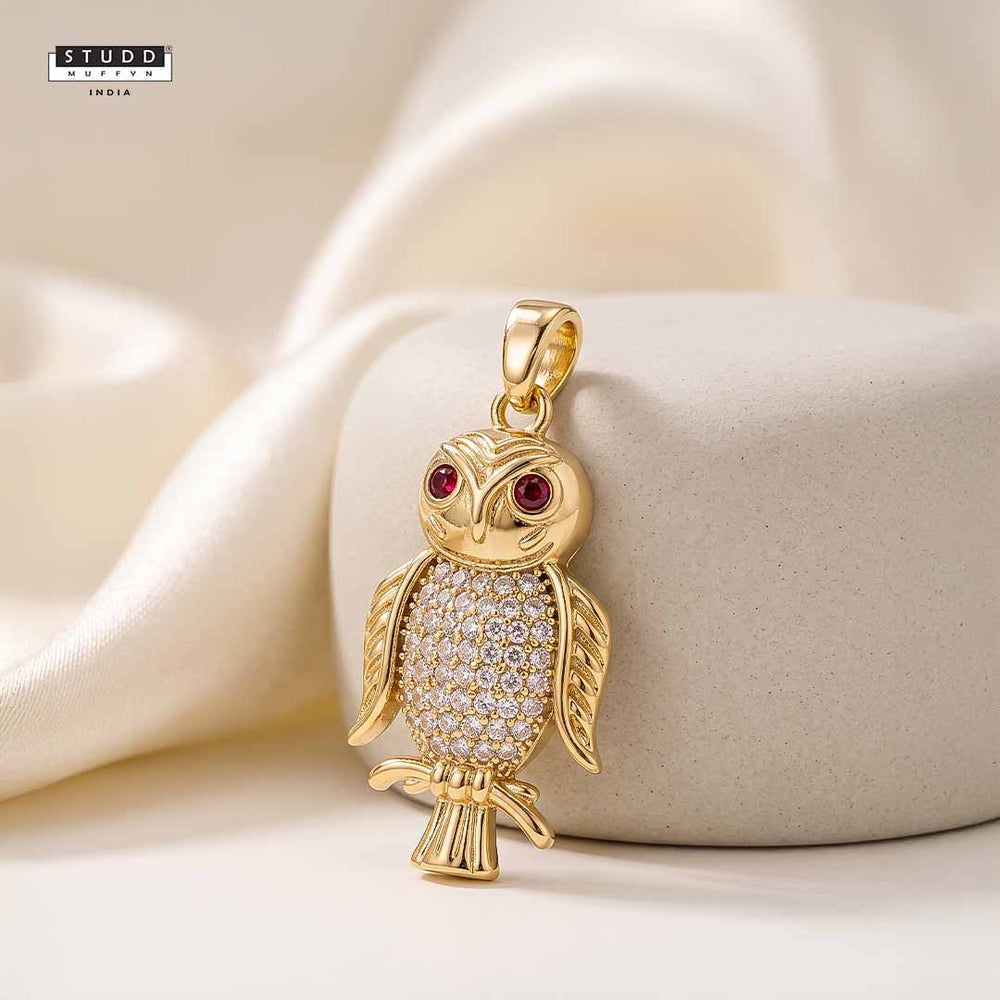 The Protection OWL pendant - 24K Gold Toned