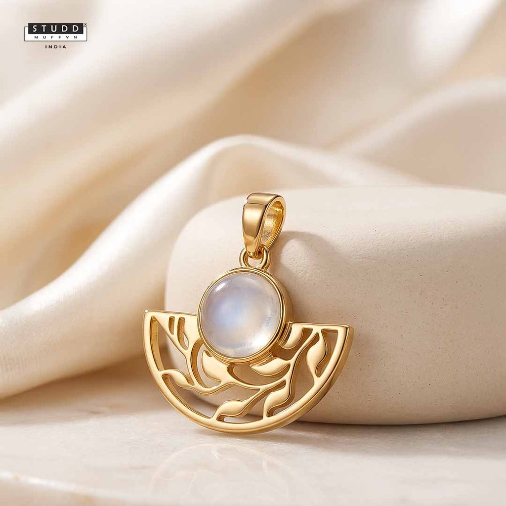 Opalite Calm Pendant - 24K Gold Toned