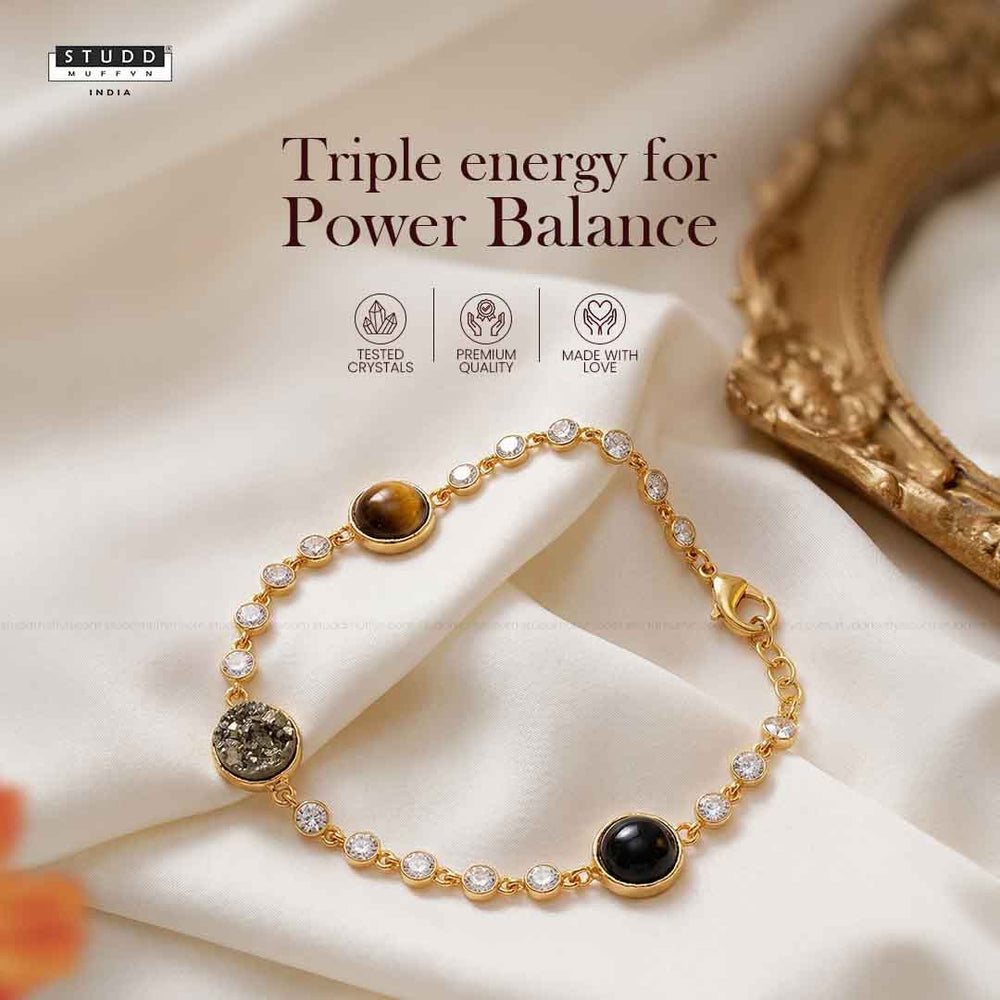 YASHVIJEWELLERY Power Trinity Bracelet