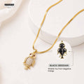The Protection OWL pendant - 24K Gold Plated [ With Velore Snake Chain]