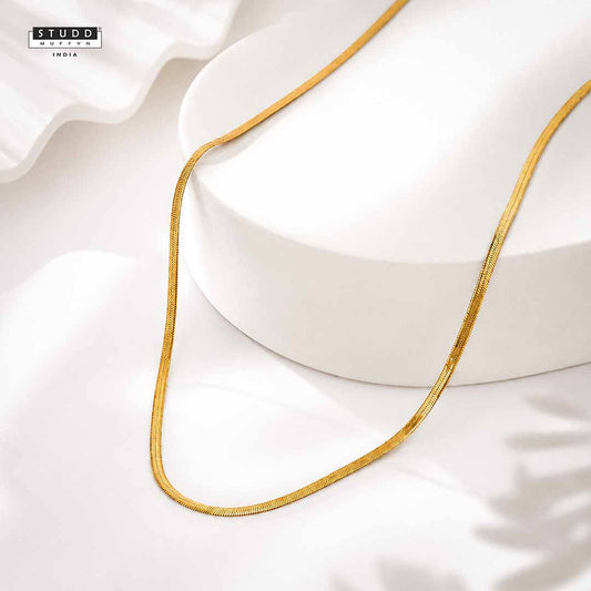 VELORE Snake Chain – 18K Gold Tone Plated | YASHVIJEWELLERY